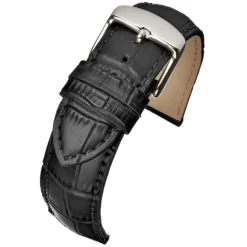 Atherton | Black Matt Alligator Grain Strap | WH800