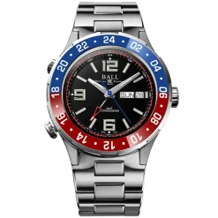 BALL – Roadmaster Marine GMT Ceramic Pepsi Bezel Watch DG3030B-S4C-BK