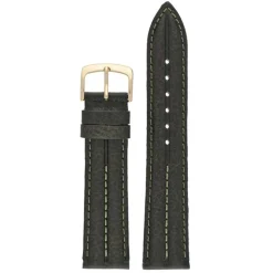 Bancroft | Dark Green Double Ridge Padded Strap | W914