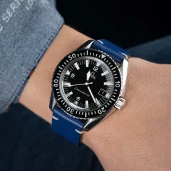 Bayswater | Handmade Two Stitch Cobalt Blue Leather Strap | TS.COB