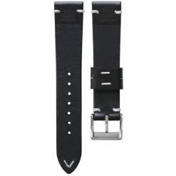 Bayswater | Handmade Two Stitch Black Leather Strap | TS.BLACK