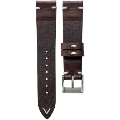 Bayswater | Handmade Two Stitch Chocolate Leather Strap | TS.CHOC