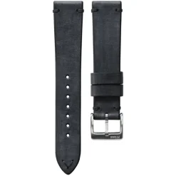 Bayswater | Handmade Two Stitch Coal Leather Strap | TS.COAL
