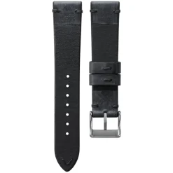 Bayswater | Handmade Two Stitch Coal Leather Strap | TS.COAL