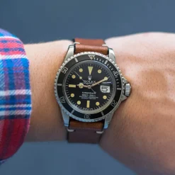 Bayswater | Handmade Two Stitch Honey Leather Strap | TS.HON