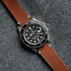 Bayswater | Handmade Two Stitch Honey Leather Strap | TS.HON