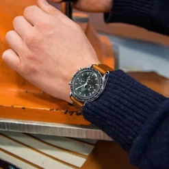 Bayswater | Handmade Two Stitch Honey Leather Strap | TS.HON