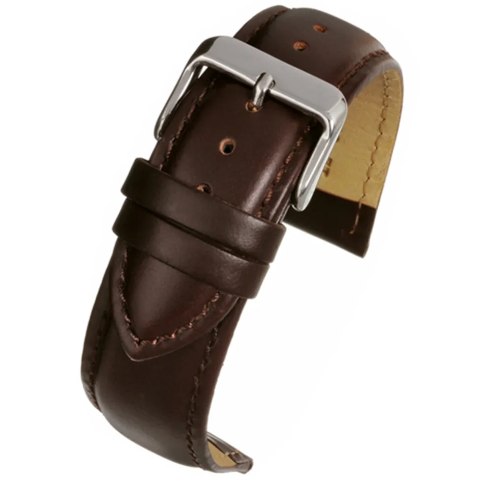 BECKETT Brown Calf Heavy Padded Leather Watch Strap W921