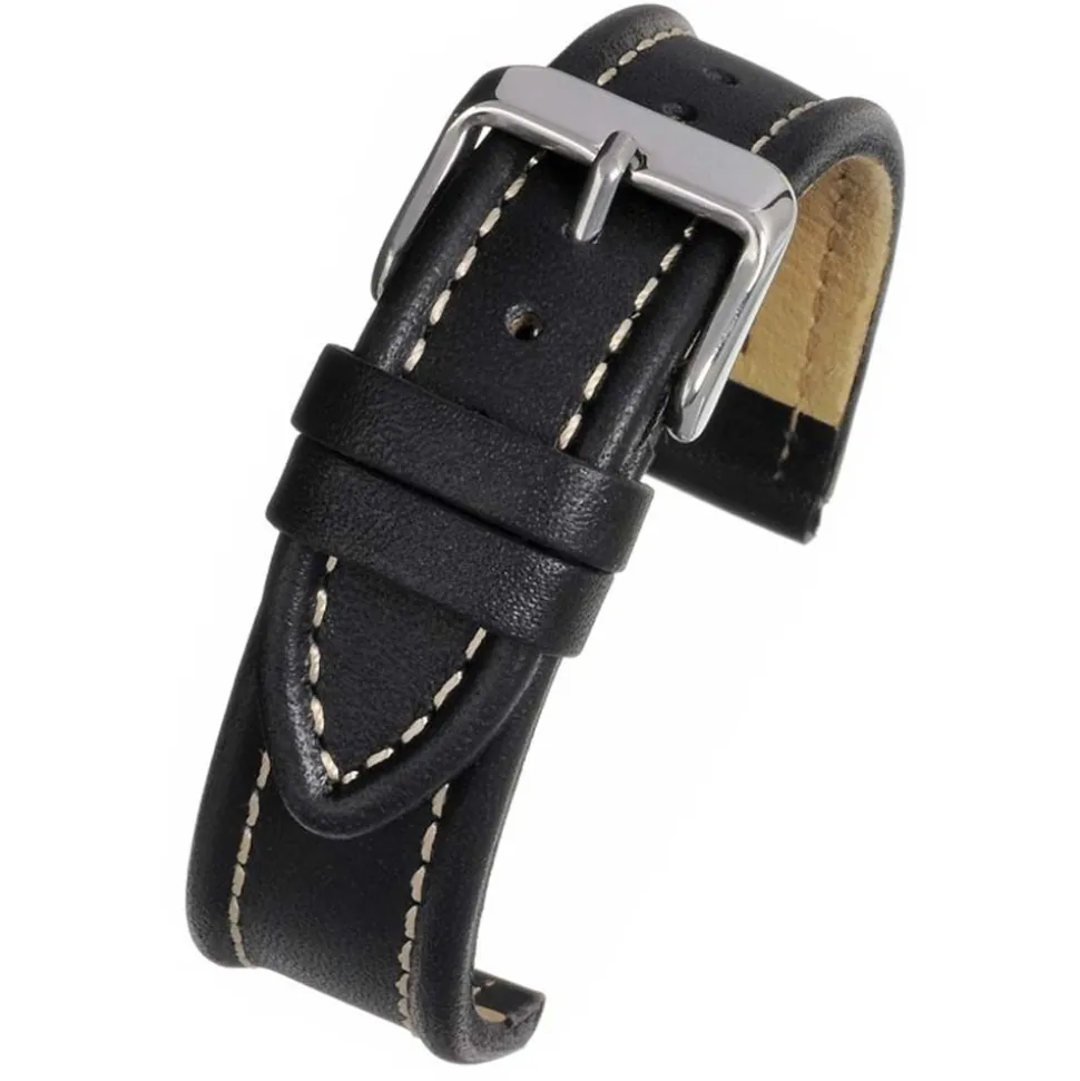Beresford | Black Raised Edge Strap | W936