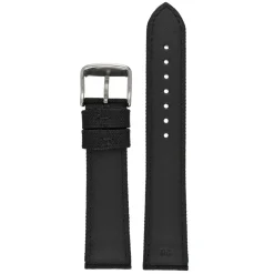 BROMPTON Black Fabric Watch Strap Stitched Edge WH660