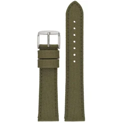 BROMPTON Green Fabric Watch Strap Stitched Edge WH666