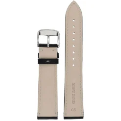 Brunswick | Black Contrast Stitch Watch Strap | WH850