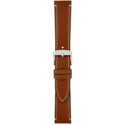 Brunswick | Brown Contrast Stitch Watch Strap | WH851