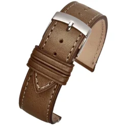 Brunswick | Green Contrast Stitch Watch Strap | WH856