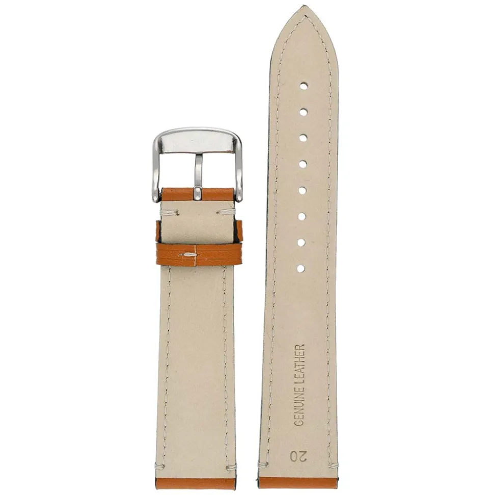 Brunswick | Tan Contrast Stitch Watch Strap | WH852