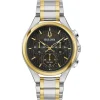 Bulova | Curv Chronograph Black Dial Watch | 98A301