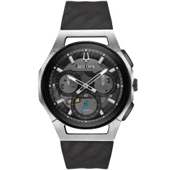 BULOVA – Curv Chronograph Grey Rubber Strap 98A161