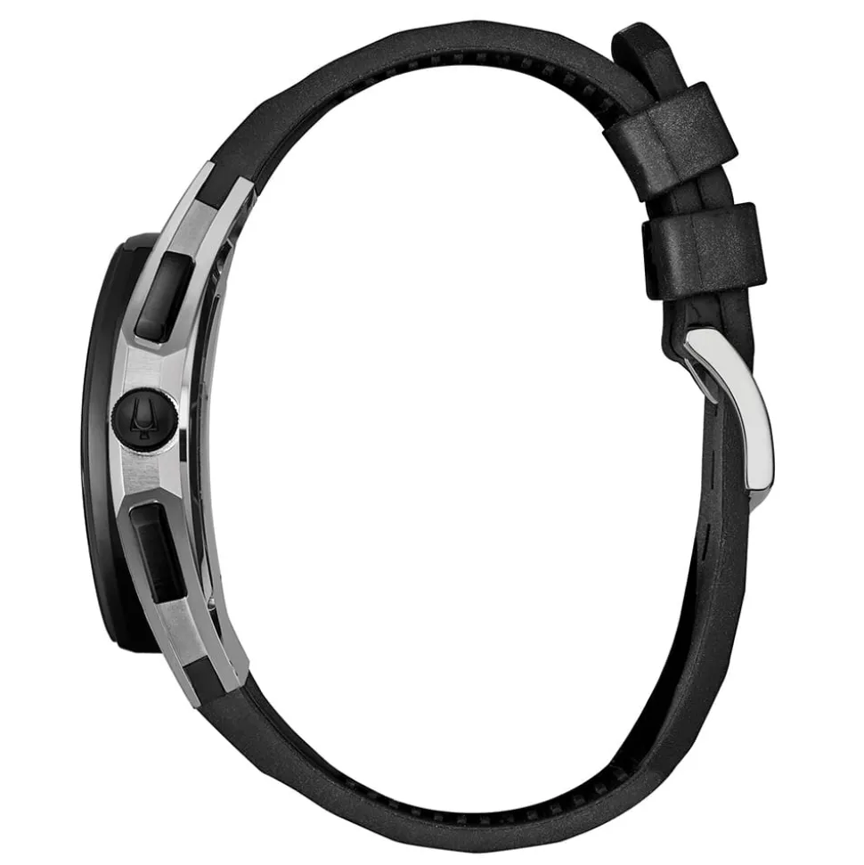 BULOVA – Curv Chronograph Grey Rubber Strap 98A161