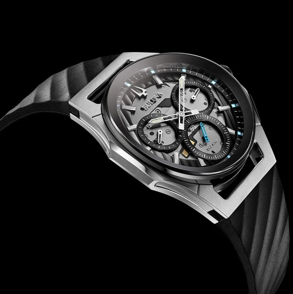 BULOVA – Curv Chronograph Grey Rubber Strap 98A161