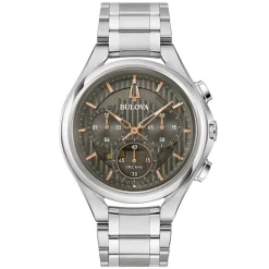 Bulova | Curv Chronograph Grey Dial Watch | 96A298
