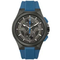 Bulova | Maquina Black & Blue Chronograph | 98B380