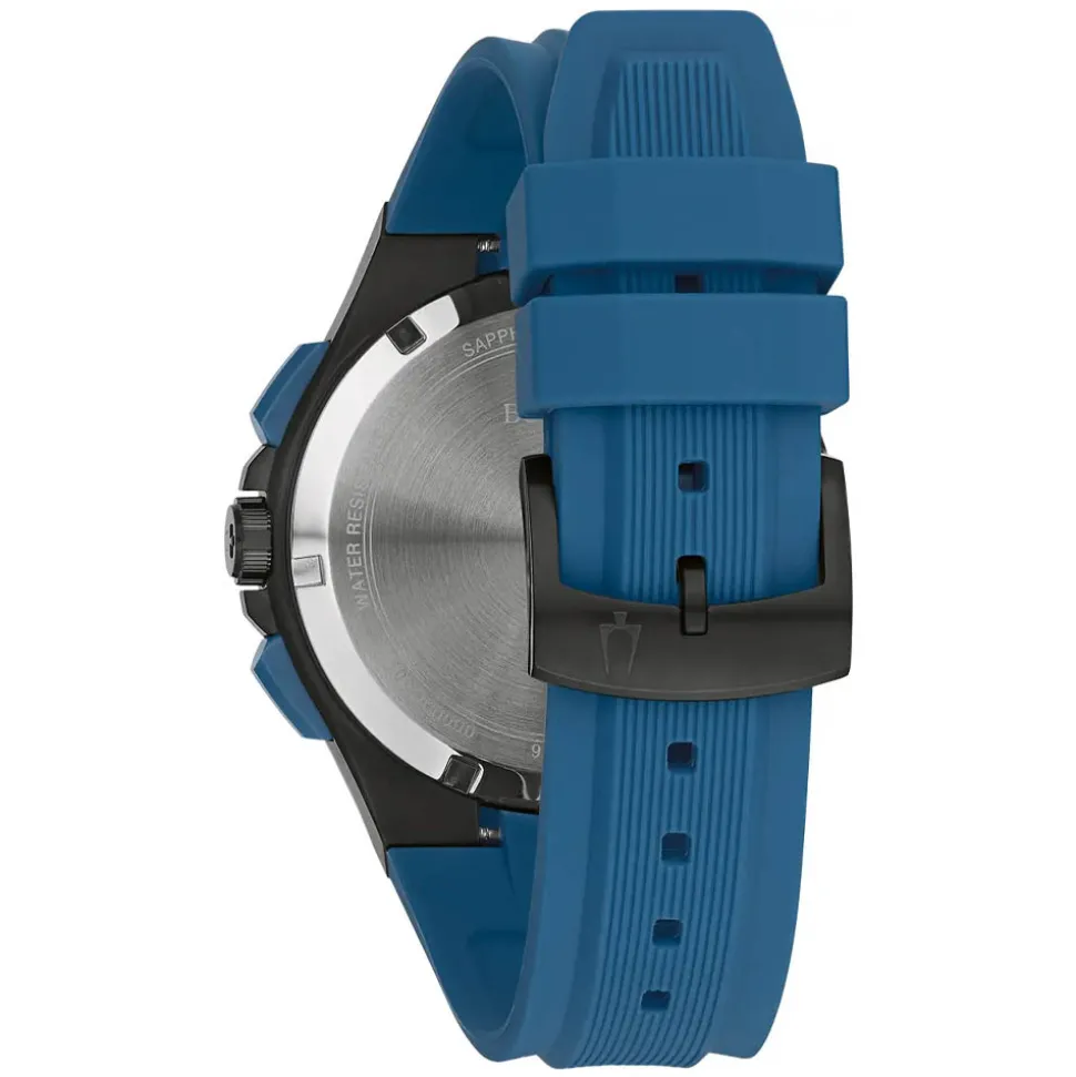 Bulova | Maquina Black & Blue Chronograph | 98B380