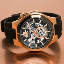 BULOVA – Maquina Skeleton Automatic Watch 98A177