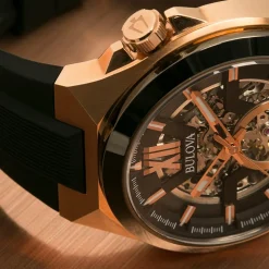 BULOVA – Maquina Skeleton Automatic Watch 98A177