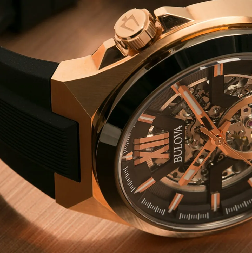 BULOVA – Maquina Skeleton Automatic Watch 98A177