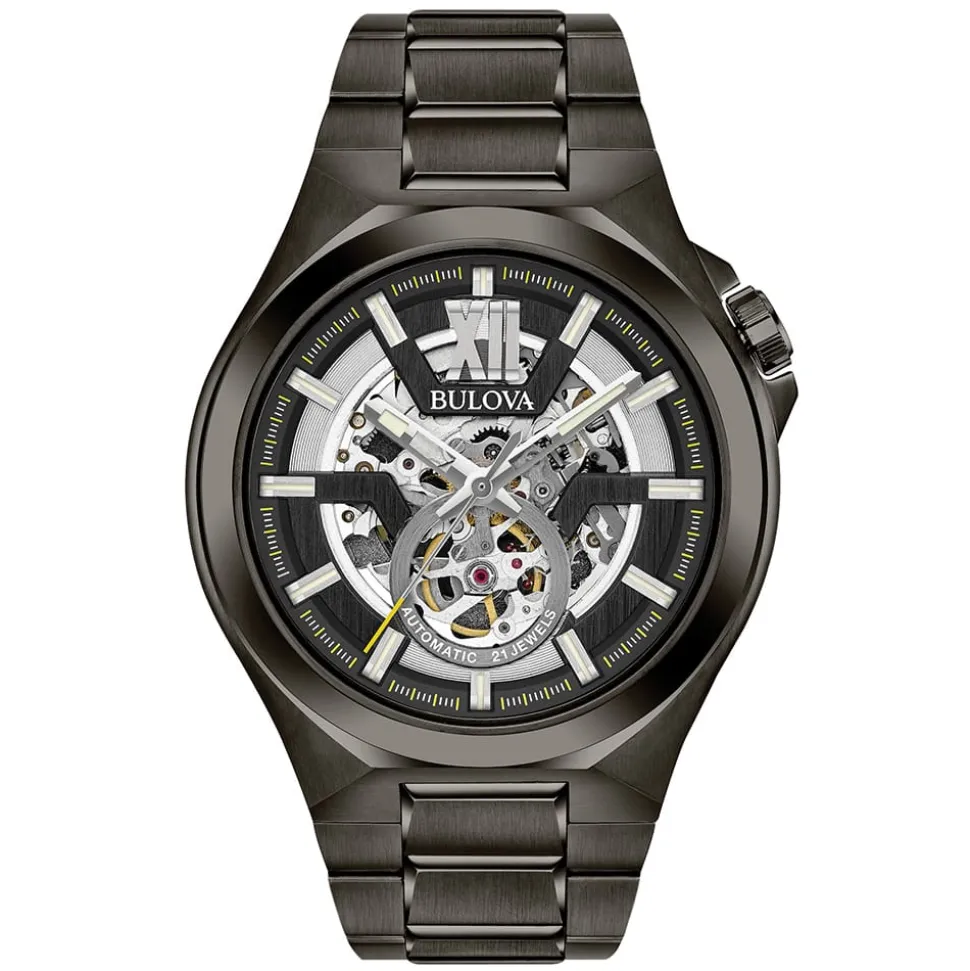 BULOVA – Maquina Skeleton Automatic Bracelet Watch 98A179