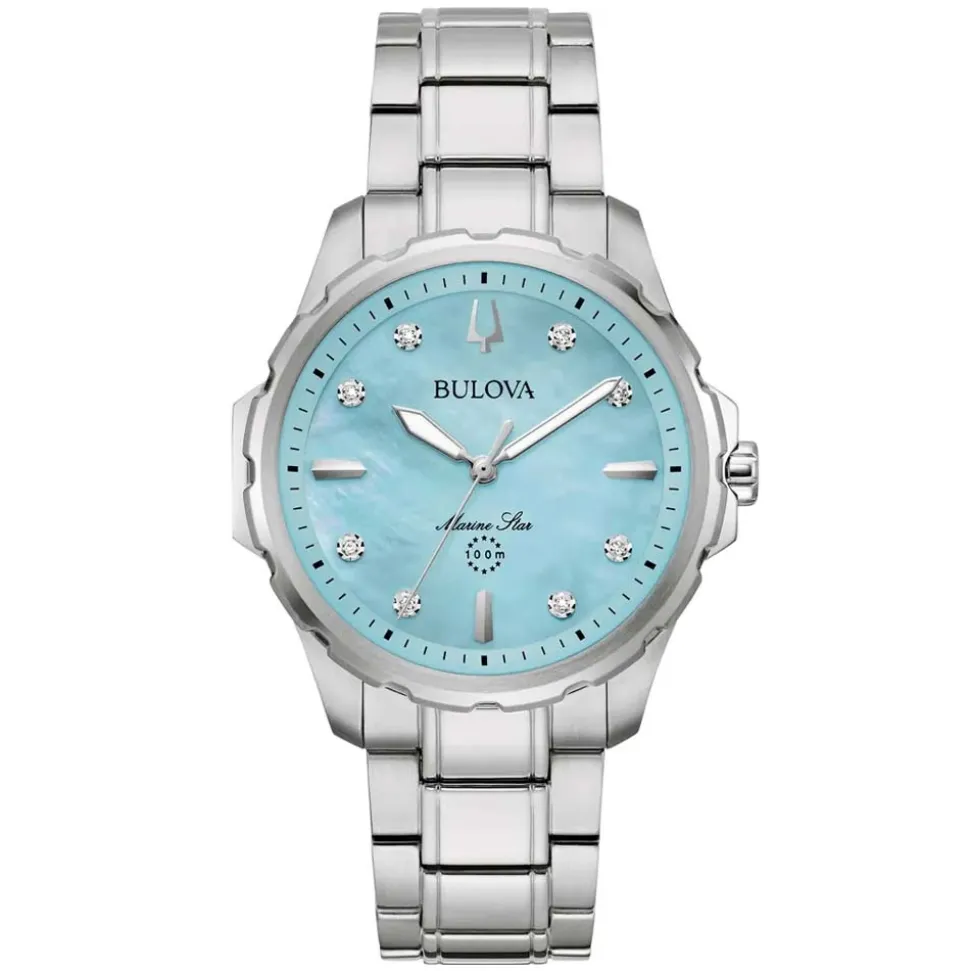 Bulova | Marine Star Series B Aqua Blue Diamond Dial | 96P248