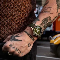 Bulova | MIL-SHIPS Rose Gold Tone Bronze Special Edition Green | 98A324