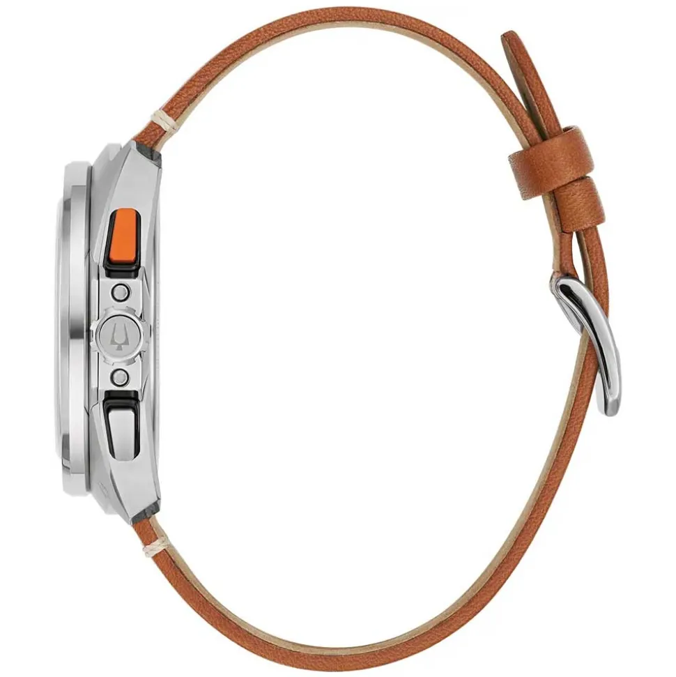 Bulova | Racer Chronograph Brown Strap | 98B427