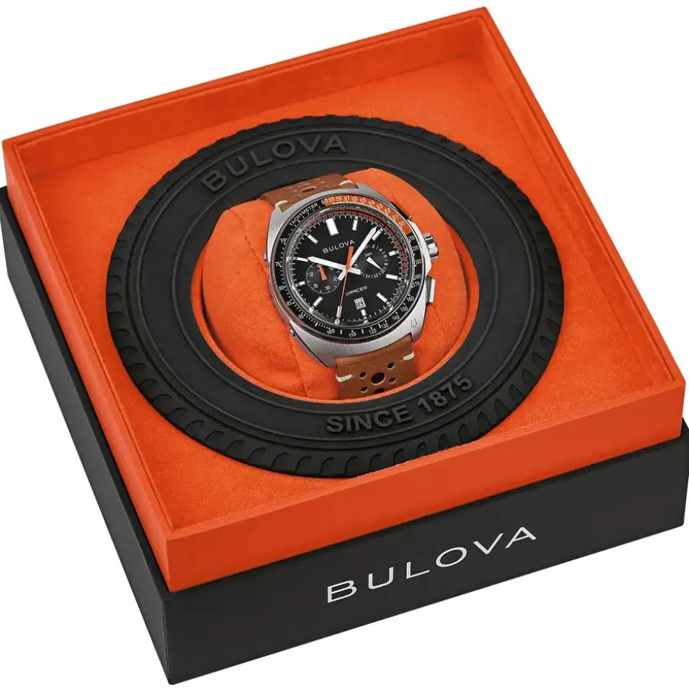 Bulova | Racer Chronograph Brown Strap | 98B427