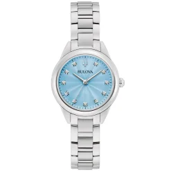 Bulova | Sutton Blue Diamond Dial Watch | 96P250