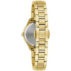 Bulova | Sutton Diamond Bezel Gold Tone Watch | 98R297