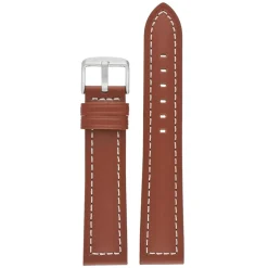 CAMBRIDGE Chestnut Red Modern Cut Edge Watch Strap WH811