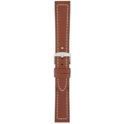 CAMBRIDGE Chestnut Red Modern Cut Edge Watch Strap WH811