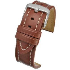 CAMBRIDGE Chestnut Red Modern Cut Edge Watch Strap WH811