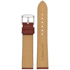 CAMBRIDGE Tan Leather Modern Cut Edge Watch Strap WH812