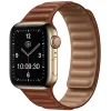Camden | Brown Magnetic Leather Strap to fit Apple Watch® | APL1108