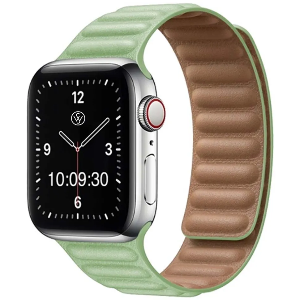Camden | Green Magnetic Leather Strap to fit Apple Watch® | APL1104