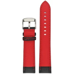 CARBON Black Carbon Fibre Grain Water Resistant Watch Strap WH647