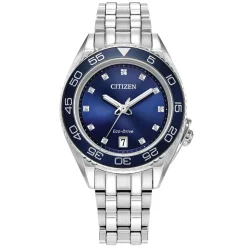 Citizen | Blue Diamond Dial Bezel Watch | FE6160-57L