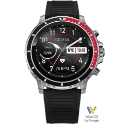 Citizen | CZ Smart Smartwatch Black Silicone Strap | MX0000-07X