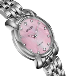 CITIZEN – Jolie Eco-Drive Pink Dial Diamond Watch EM0710-54Y