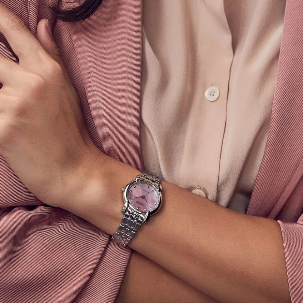 CITIZEN – Jolie Eco-Drive Pink Dial Diamond Watch EM0710-54Y