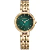 Citizen | L Silhouette Rose Gold Green Dial Watch | EM0993-82Z