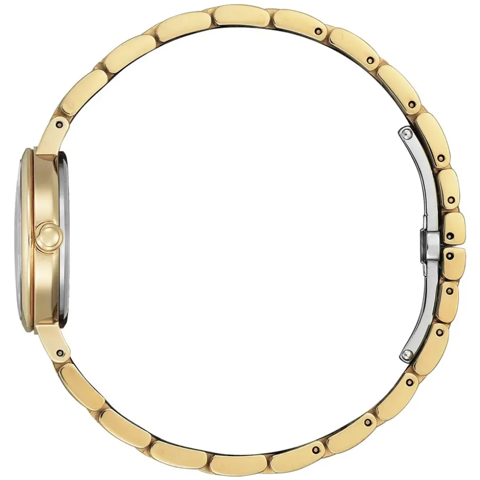 Citizen | L Silhouette Rose Gold Green Dial Watch | EM0993-82Z