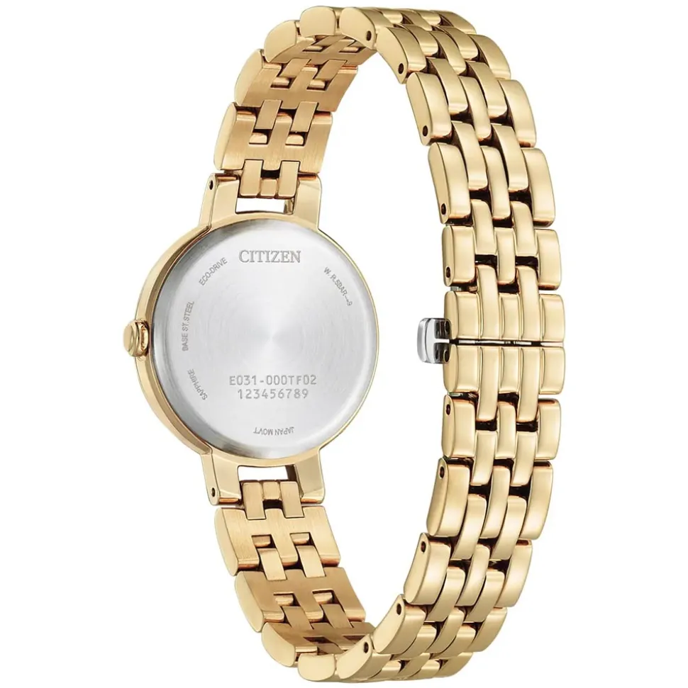 Citizen | L Silhouette Rose Gold Green Dial Watch | EM0993-82Z